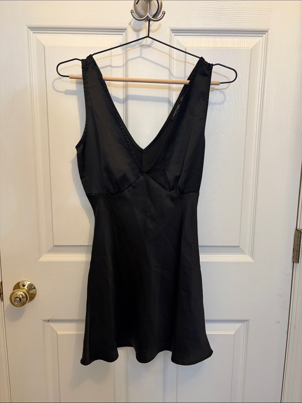 Nasty Gal Black V-Neck Dress - Petite